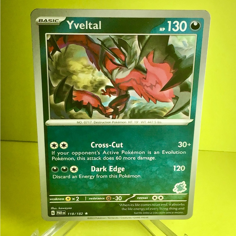 Yveltal 118/182 REGULAR FINISH PROMO Card - Red and Black NEW FROM FRESH PACK
